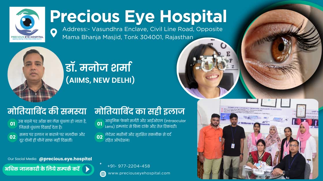 Best Eye Care Hospital in Tonk | Precious Eye Hospital